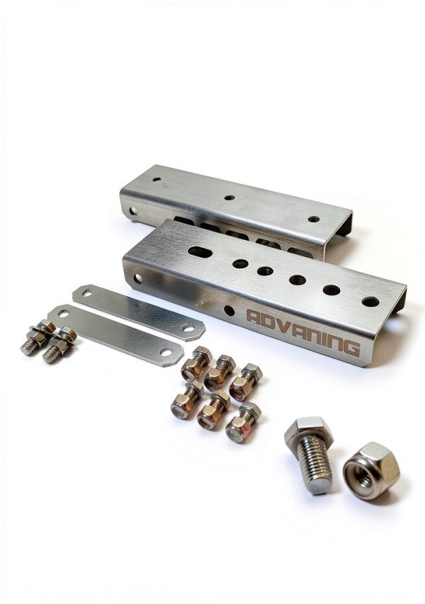 ADVANING Universal Roof Mount Bracket for Retractable Awnings, Premium Quality 3mm Gauge Brushed Stainless Steel, ZAW-RM-BRK-4