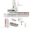 ADVANING Universal Roof Mount Bracket for Retractable Awnings, Premium Quality 3mm Gauge Brushed Stainless Steel, ZAW-RM-BRK-3