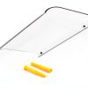 2PC Window Door Wall Frosted Canopy, 15.8 x 23.6 Inch Door Shelter Window Cover Window Awning PET for Sun UV Rain Shelter-1