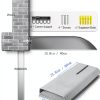 2PC Window Door Wall Frosted Canopy, 15.8 x 23.6 Inch Door Shelter Window Cover Window Awning PET for Sun UV Rain Shelter-6