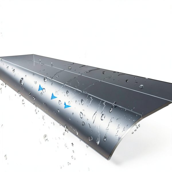 2PC Window Door Wall Frosted Canopy, 15.8 x 23.6 Inch Door Shelter Window Cover Window Awning PET for Sun UV Rain Shelter-5