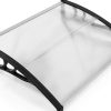 Window Awning Outvita 40x30 Polycarbonate Canopy with Black Bracket-0