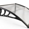 Window Awning Outvita 40x30 Polycarbonate Canopy with Black Bracket-2