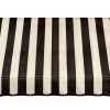 Awntech 10' Dallas Retro (124.5"-18"-24") Straight Slope Fixed Awning with Anodized Arms, Black/White Stripe-1