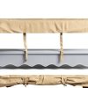 ADVANING All-Weather Protective Cover for 16' Wide Retractable Awnings, Heavy-Duty Weather Proof Polyester Fabric, Color: Beige,AC1600-P861T-3