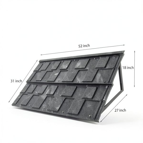 Fixed Metal Awnings BIGalleons 52x31 Black Tile Shaped Canopy-3