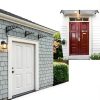 Window Awning Outvita 77x35.4 Polycarbonate Canopy Black Bracket-8