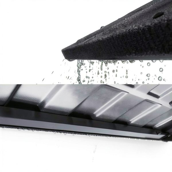 Metal Awning 52" x 31" Tile Shaped Black DIY DECK Classic Fixed-1