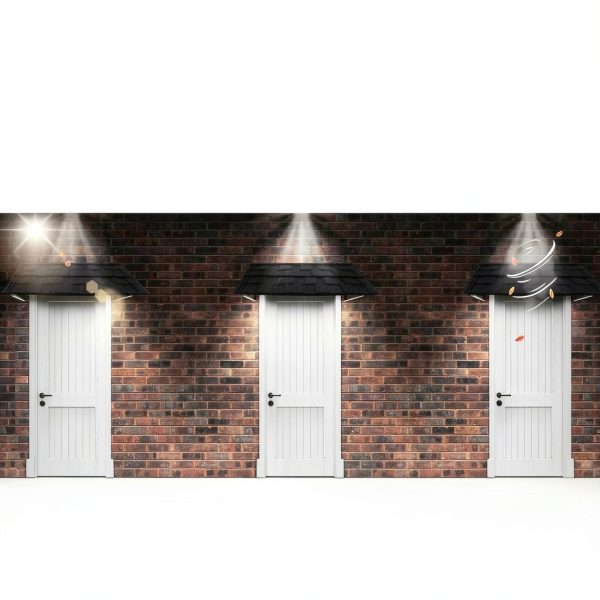 Metal Awning by MorningRo 52x31 Black Frame for Doors & Windows-4