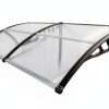 Window Awning Outvita 77x35.4 Polycarbonate Canopy Black Bracket-2