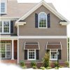 Window Awning Outvita 40x30 Polycarbonate Canopy with Brown Board-8