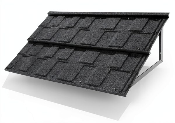Fixed Metal Awnings BIGalleons 52x31 Black Tile Shaped Canopy-0