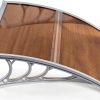 Window Awning Outvita 40x30 Polycarbonate Canopy with Brown Board-2