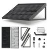 Metal Awning 52" x 31" Tile Shaped Black DIY DECK Classic Fixed-4