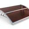 Window Awning Outvita 40x30 Polycarbonate Canopy with Brown Board-4