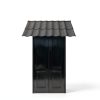 52" x 31" Metal Door Awning, Outdoor Front Door & Window Canopy, All-Weather Fixed Steel Frame Rain & Snow Shelter with Tile Shaped Metal Awning for Exterior Entrance Porch Window-6