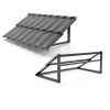 Fixed Window Awning Jasdego Aluminum 52in W x 31in H Gray-5