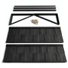Fixed Metal Awnings BIGalleons 52x31 Black Tile Shaped Canopy-2