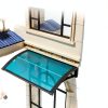 Awning for Door Entrance 47x118in Brown Polycarbonate Canopy KUZRZNH-2