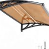 Window and Door Awning 40x48in NEBAIKA Polycarbonate Overhang Canopy-0