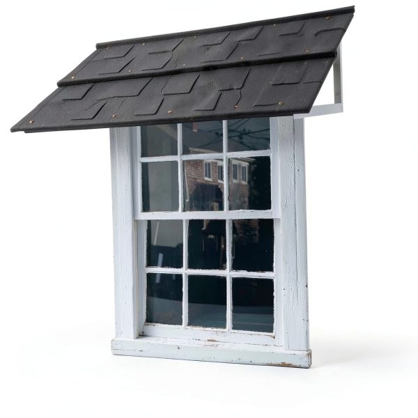 Fixed Metal Awnings BIGalleons 52x31 Black Tile Shaped Canopy-5